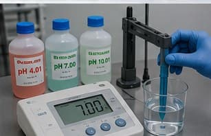 کالیبراسیون دستگاه پی‌اچ‌متر آزمایشگاهی